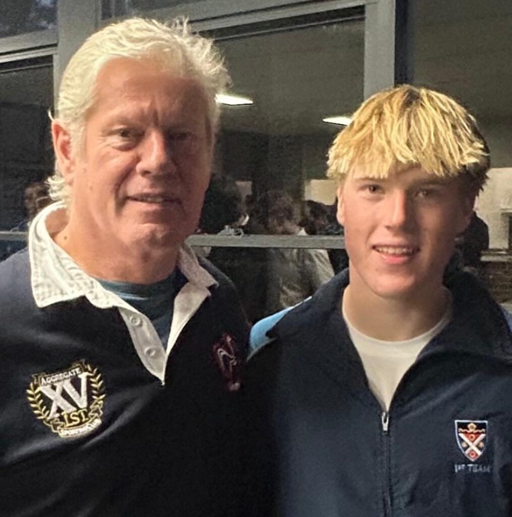 john kingsley jones with hamish duggan, after the st pius game